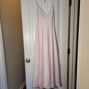 Vintage Miss Dior pink elegant Lace Slip Dress